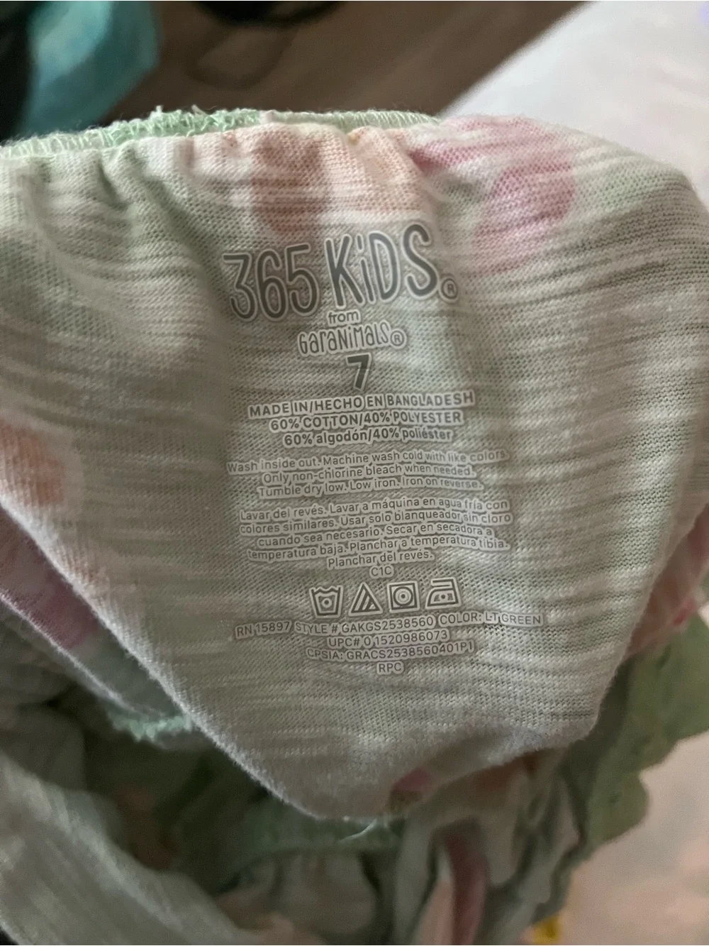 365 kids by Garanimals girls summer rompers size 7 (bundle of 2) - Picture 10 of 13